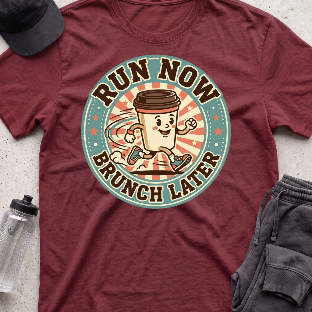 "Run Now, Brunch Later" T-Shirt