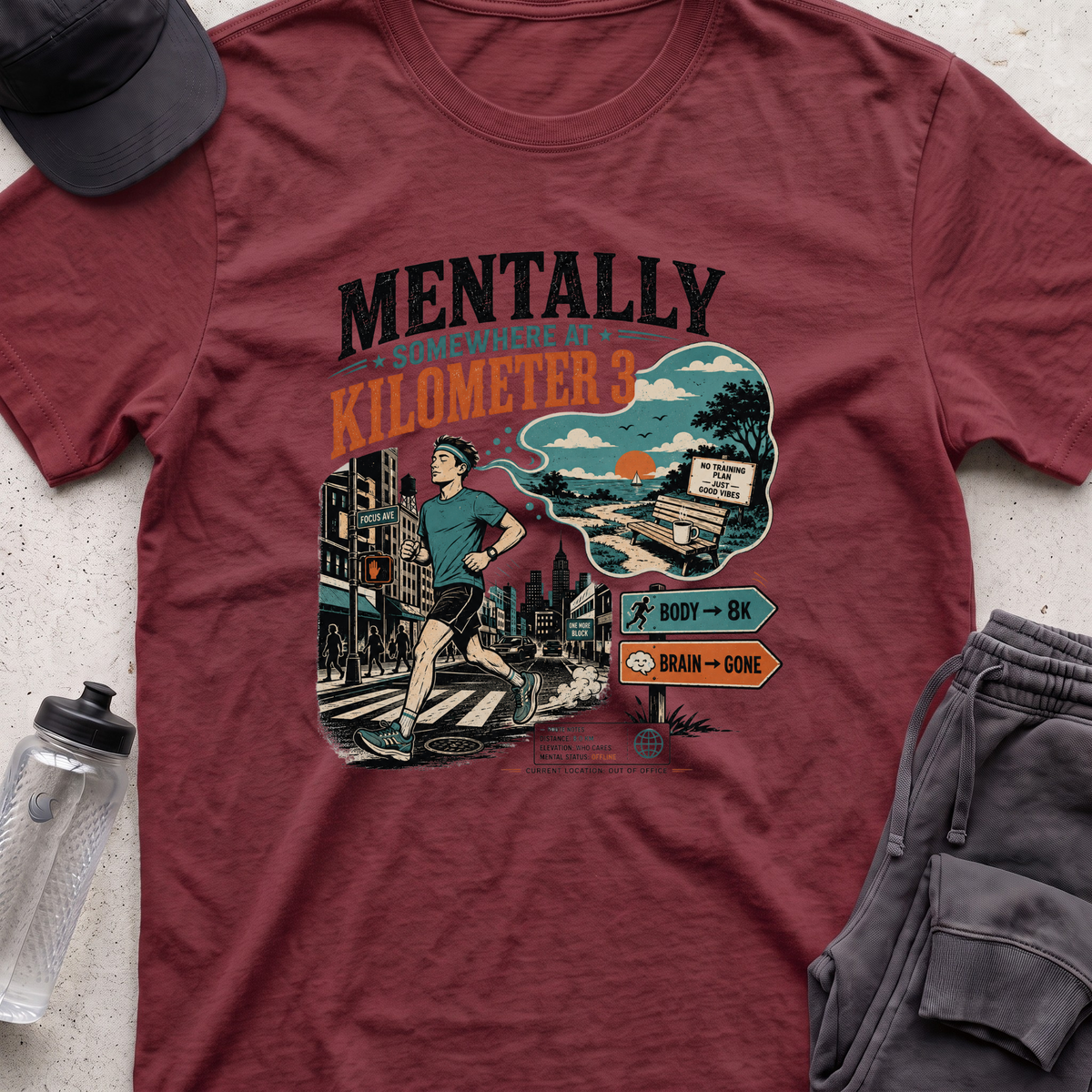 mentally somewhere T-shirt