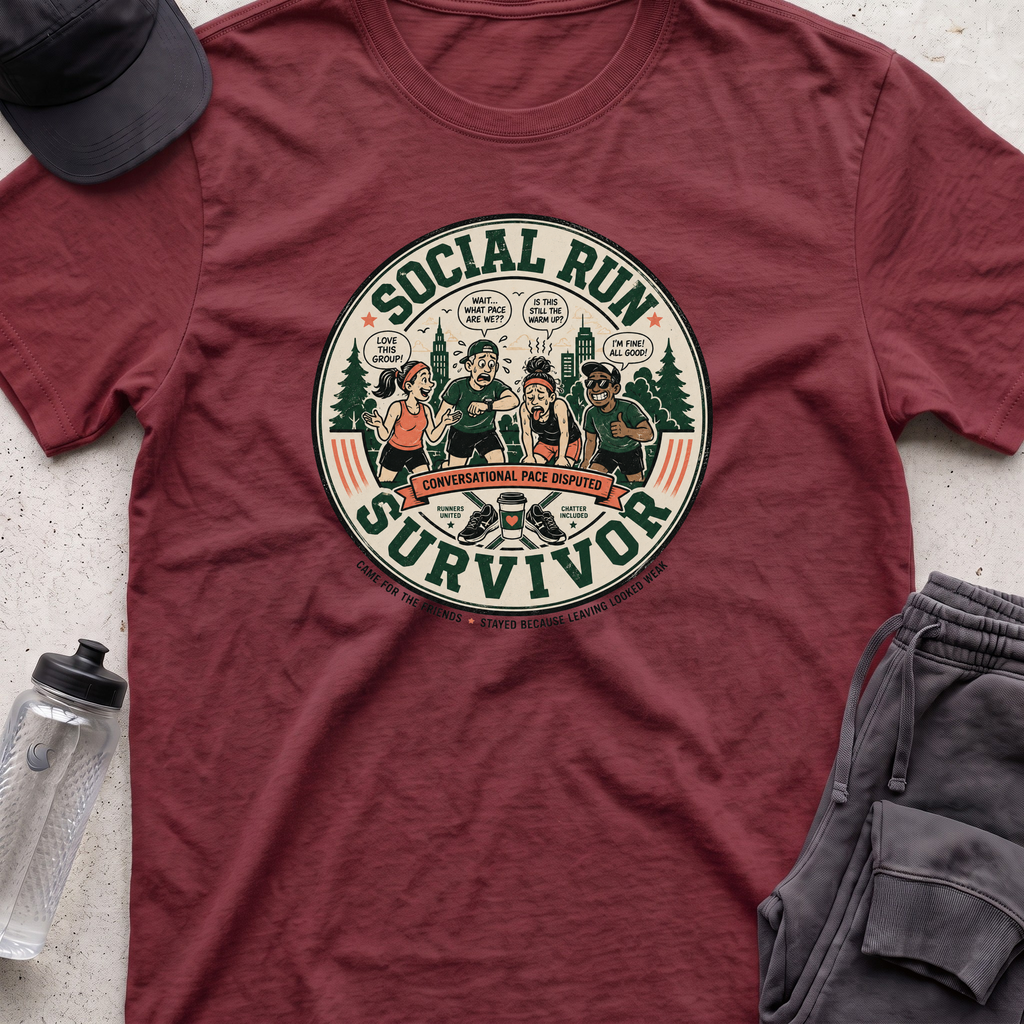 social run survivor T-shirt