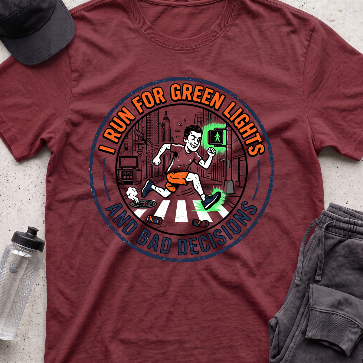 i run for green lights T-shirt