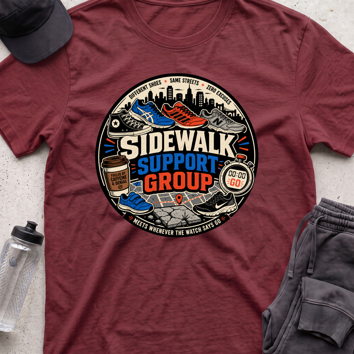 sidewalk support  T-shirt