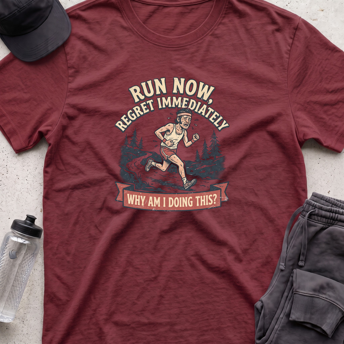 run now regret immeadiately T-shirt