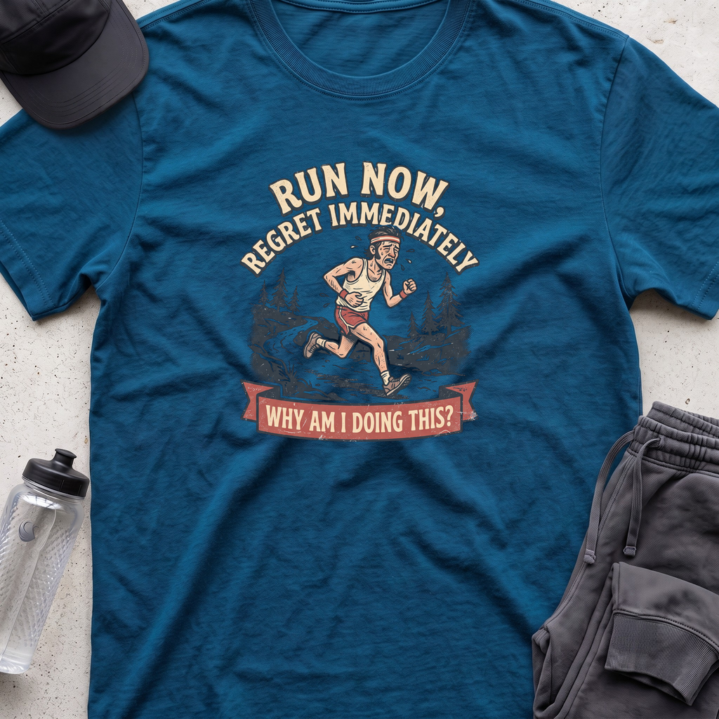 run now regret immeadiately T-shirt