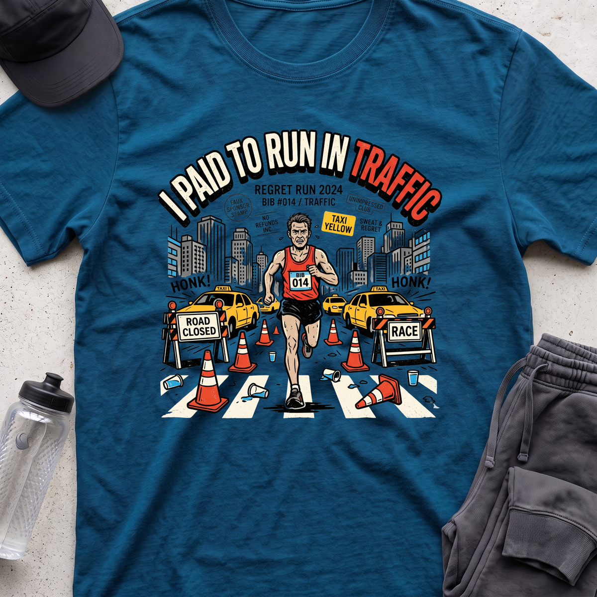 i paid to run T-shirt