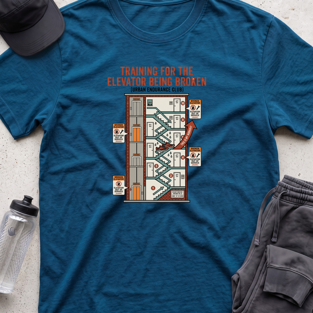 training broke elevator T-shirt