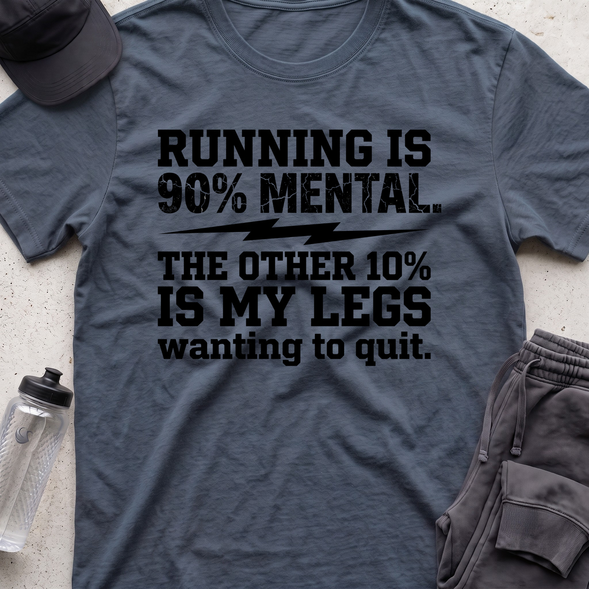 running is mental  T-shirt