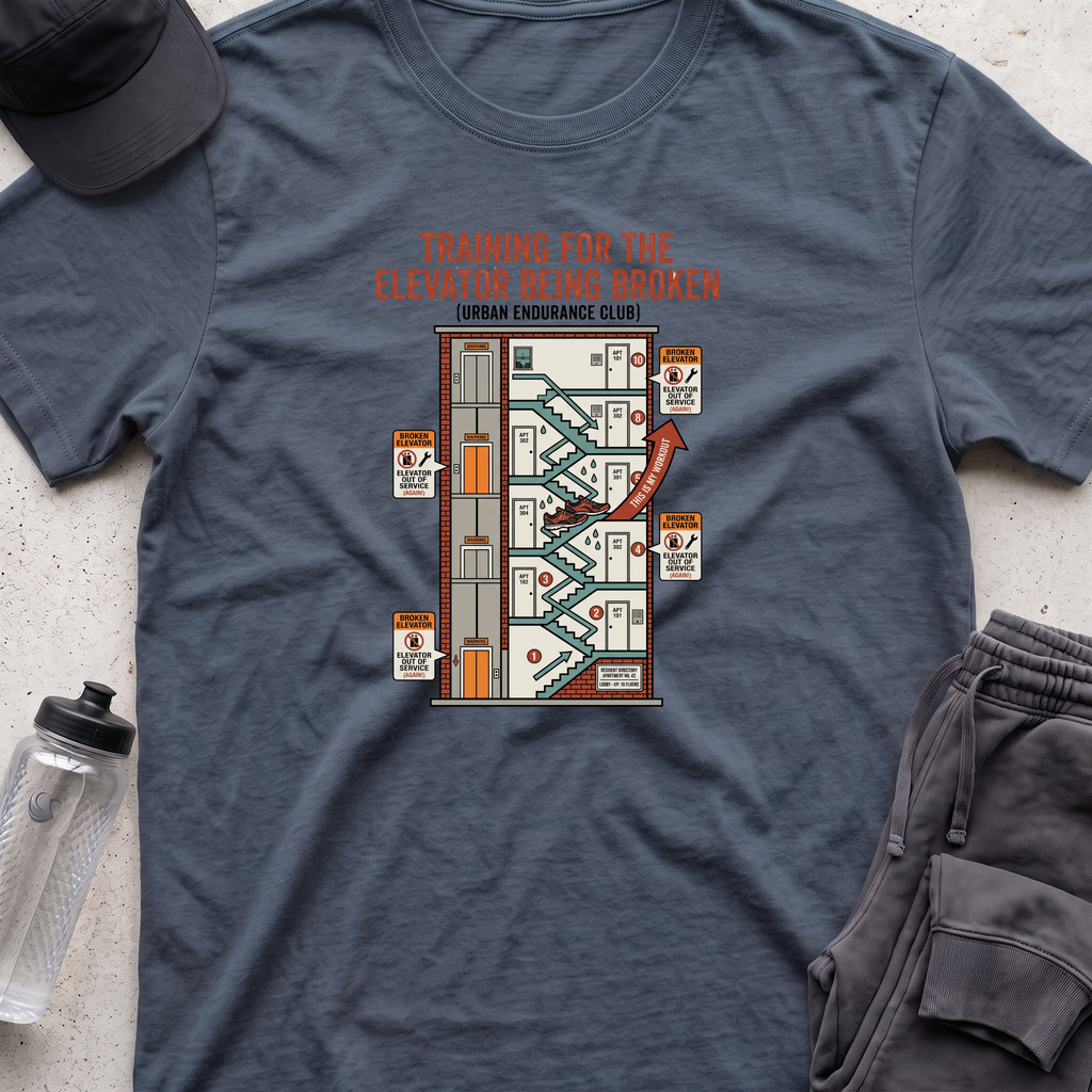 training broke elevator T-shirt