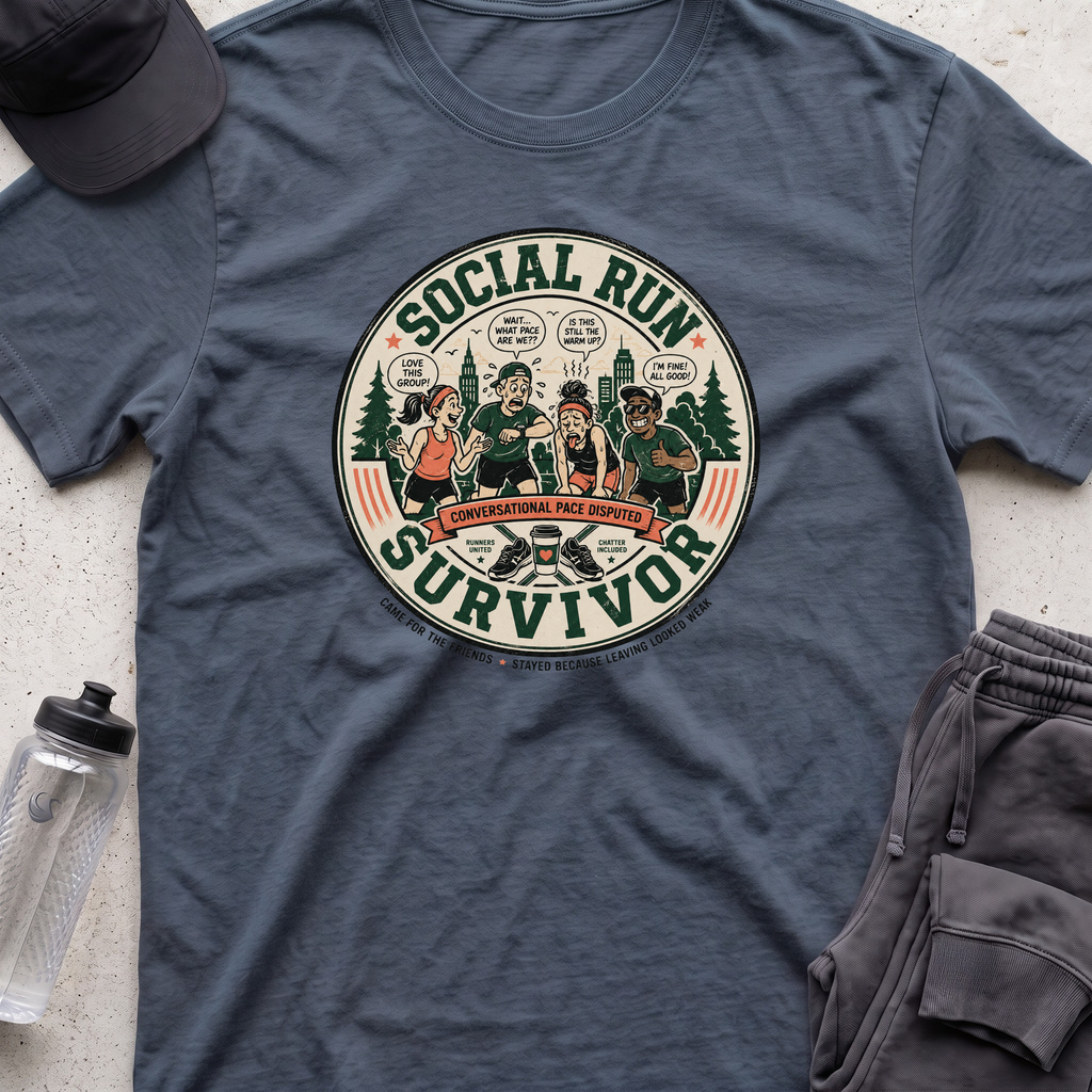social run survivor T-shirt