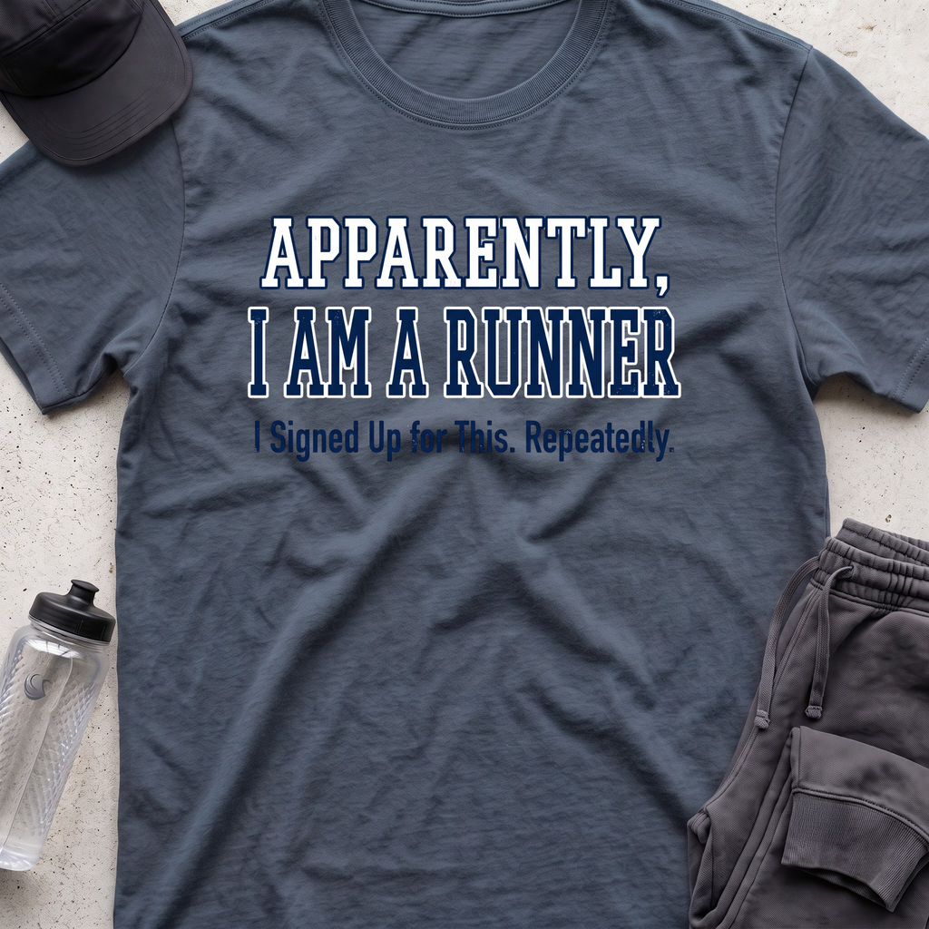 apparently a runner T-shirt
