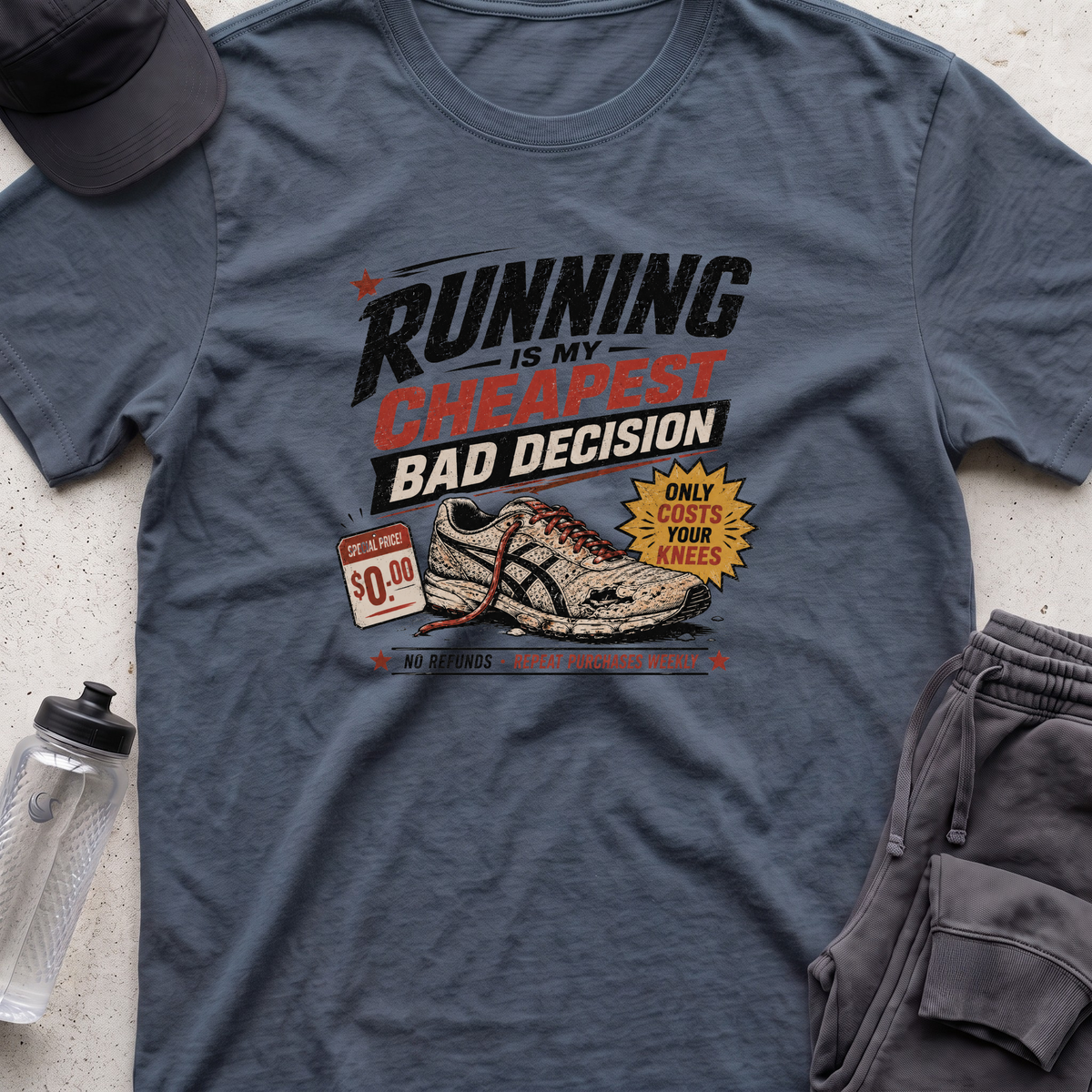 running is my cheapest T-shirt