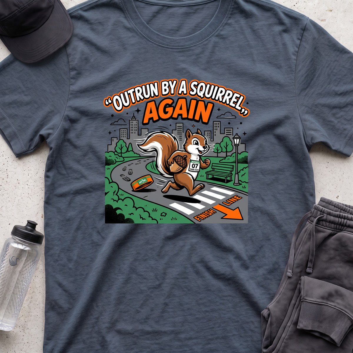 outrun by a squirrel T-shirt