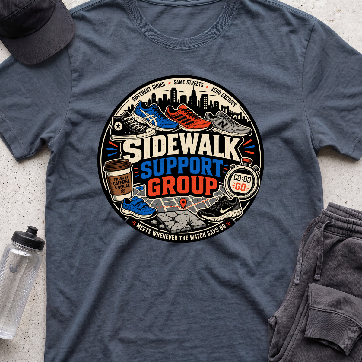 sidewalk support  T-shirt