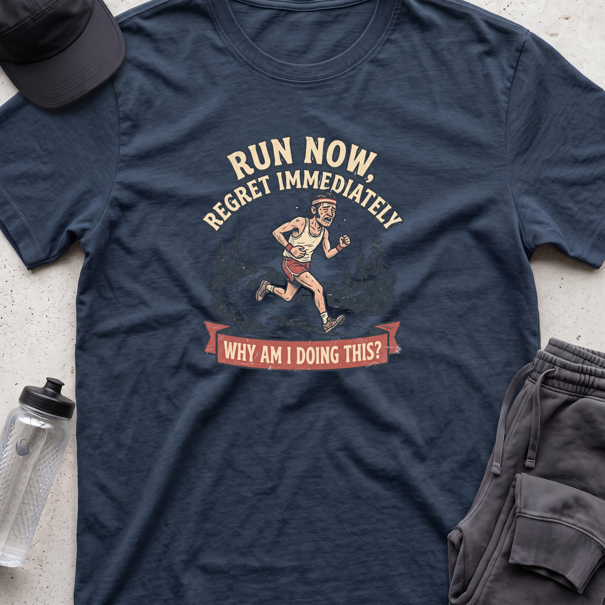 run now regret immeadiately T-shirt