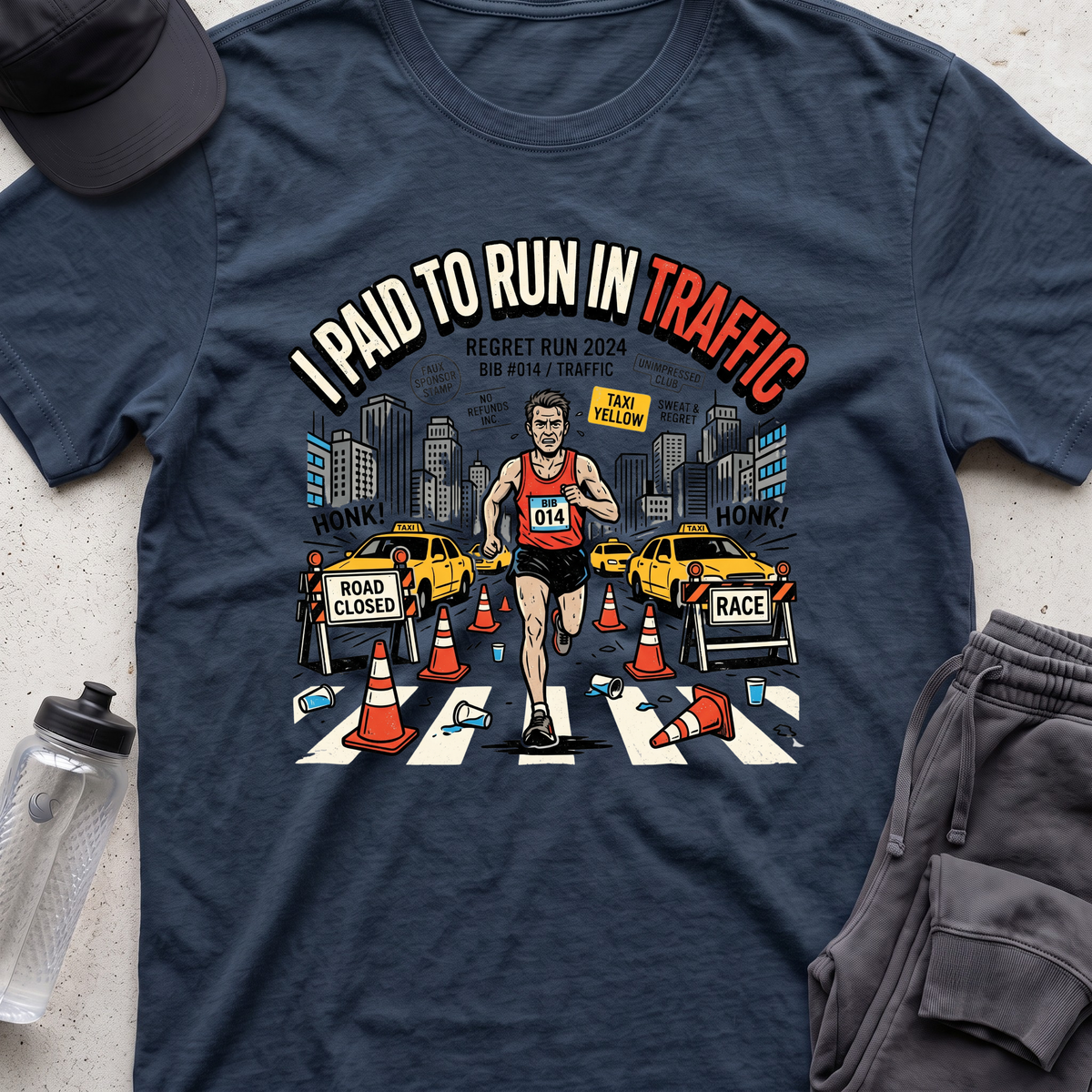 i paid to run T-shirt