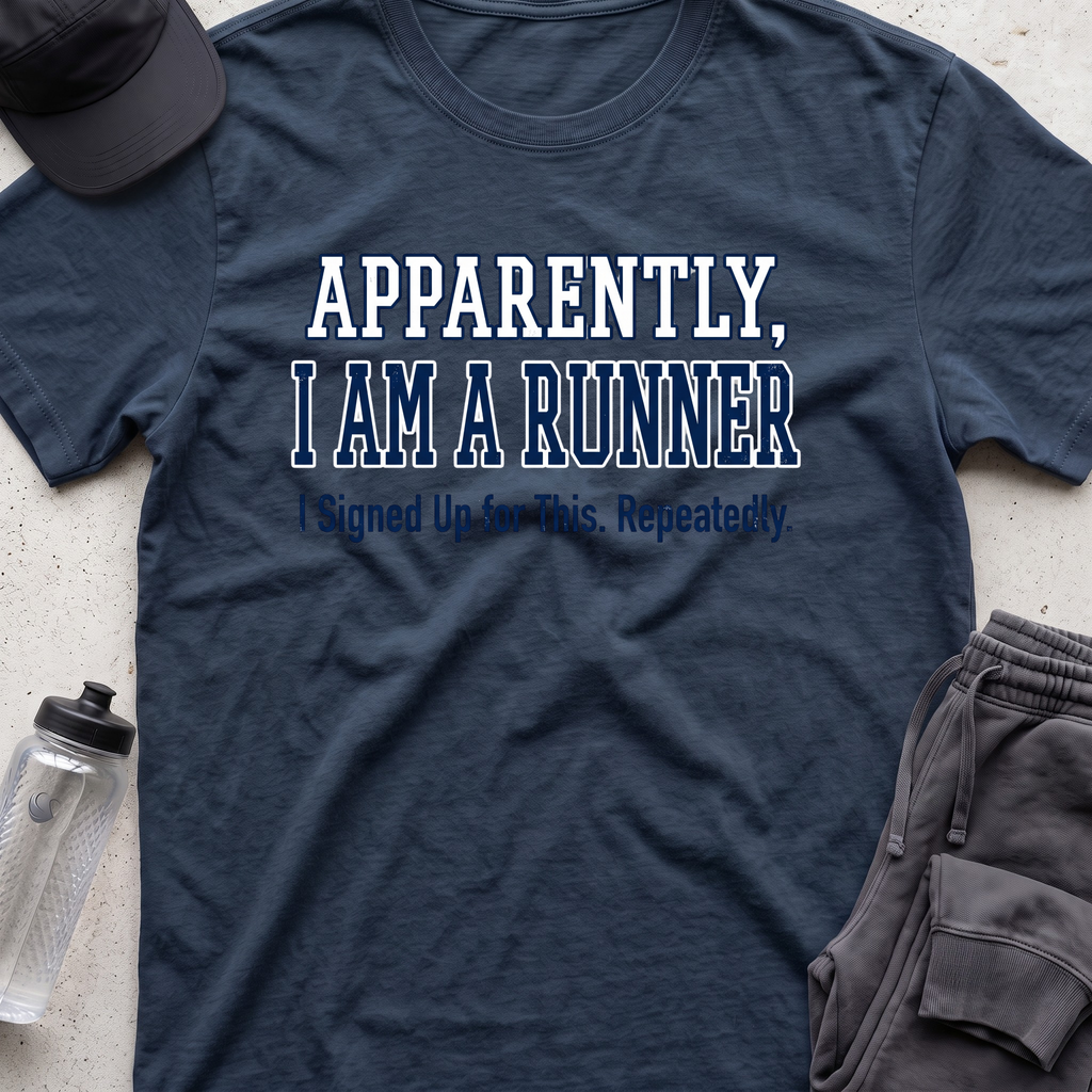 apparently a runner T-shirt