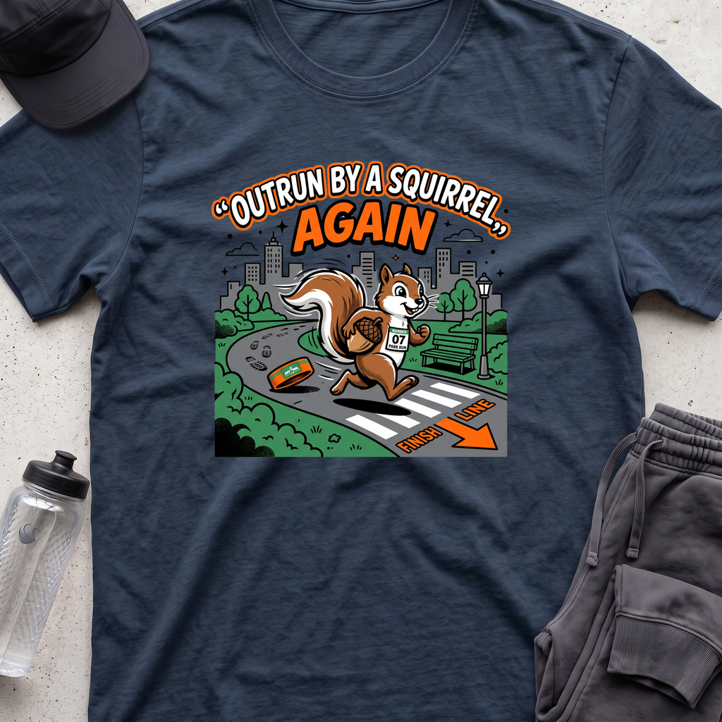 outrun by a squirrel T-shirt