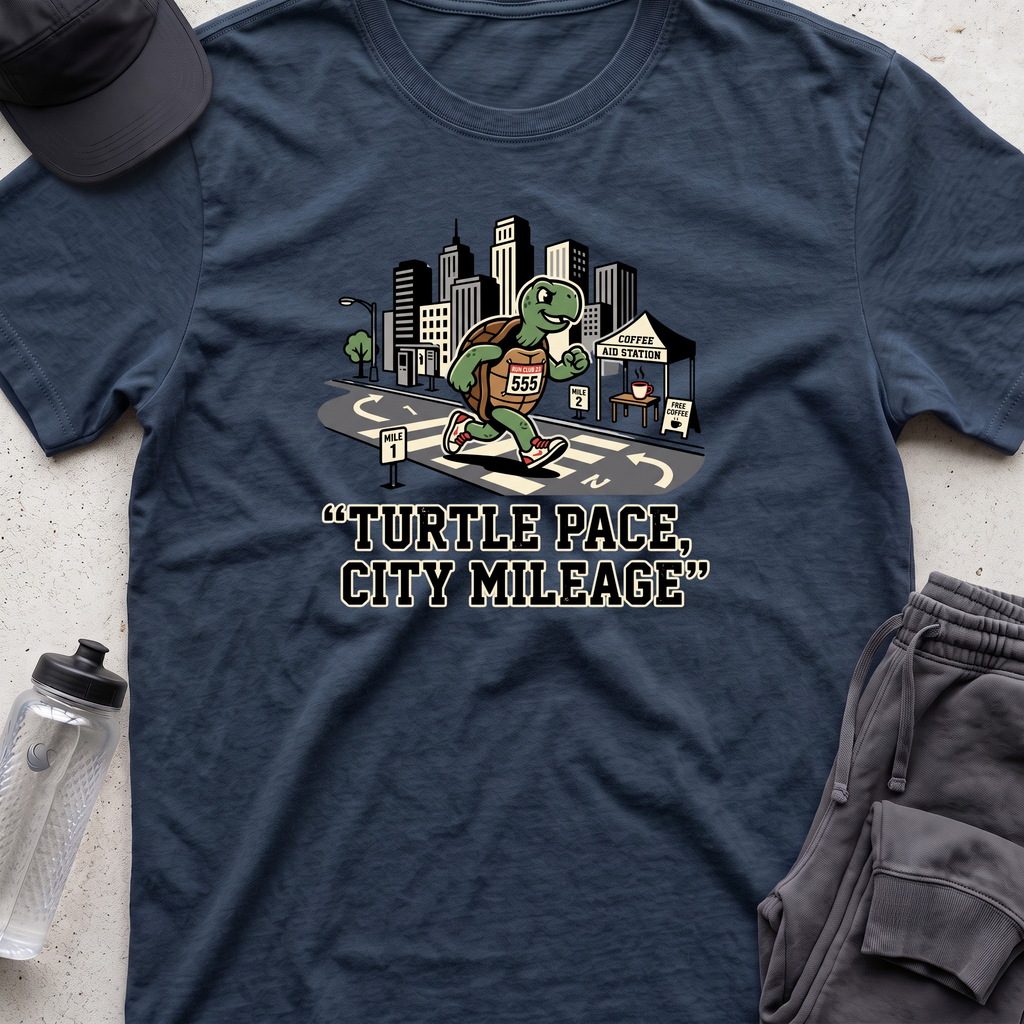 turtle pace city mileage T-shirt