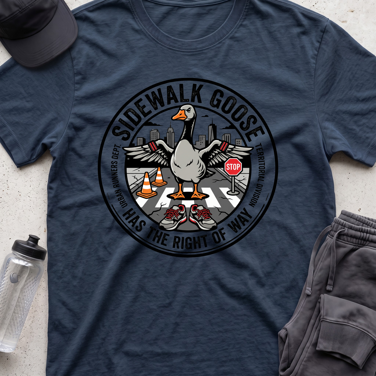sidewalk goose T-shirt
