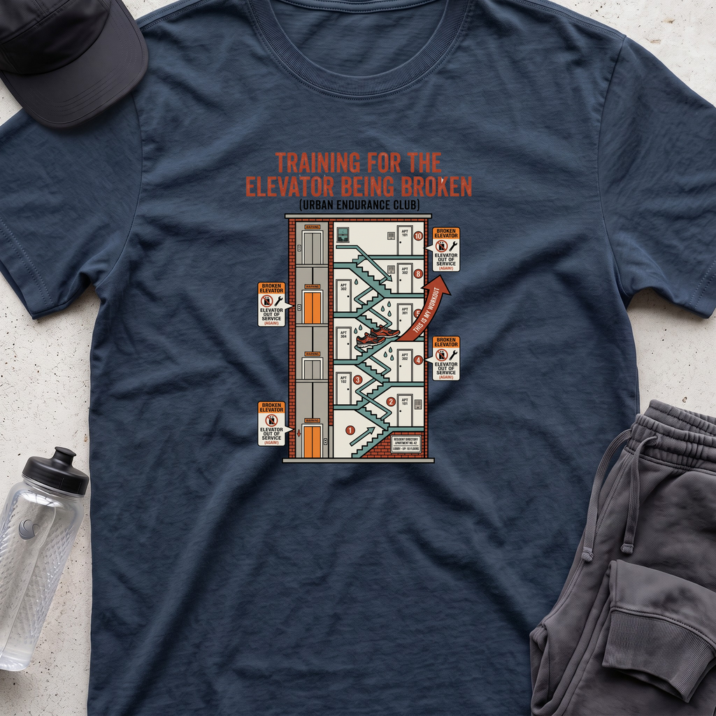 training broke elevator T-shirt