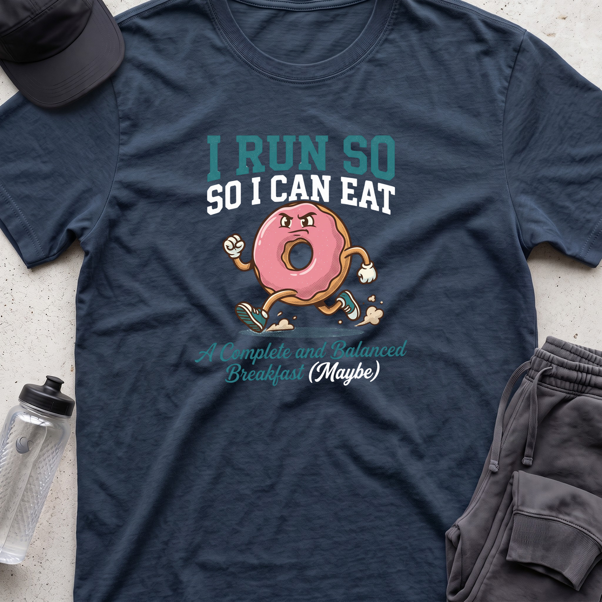 i run so i can eat  T-shirt