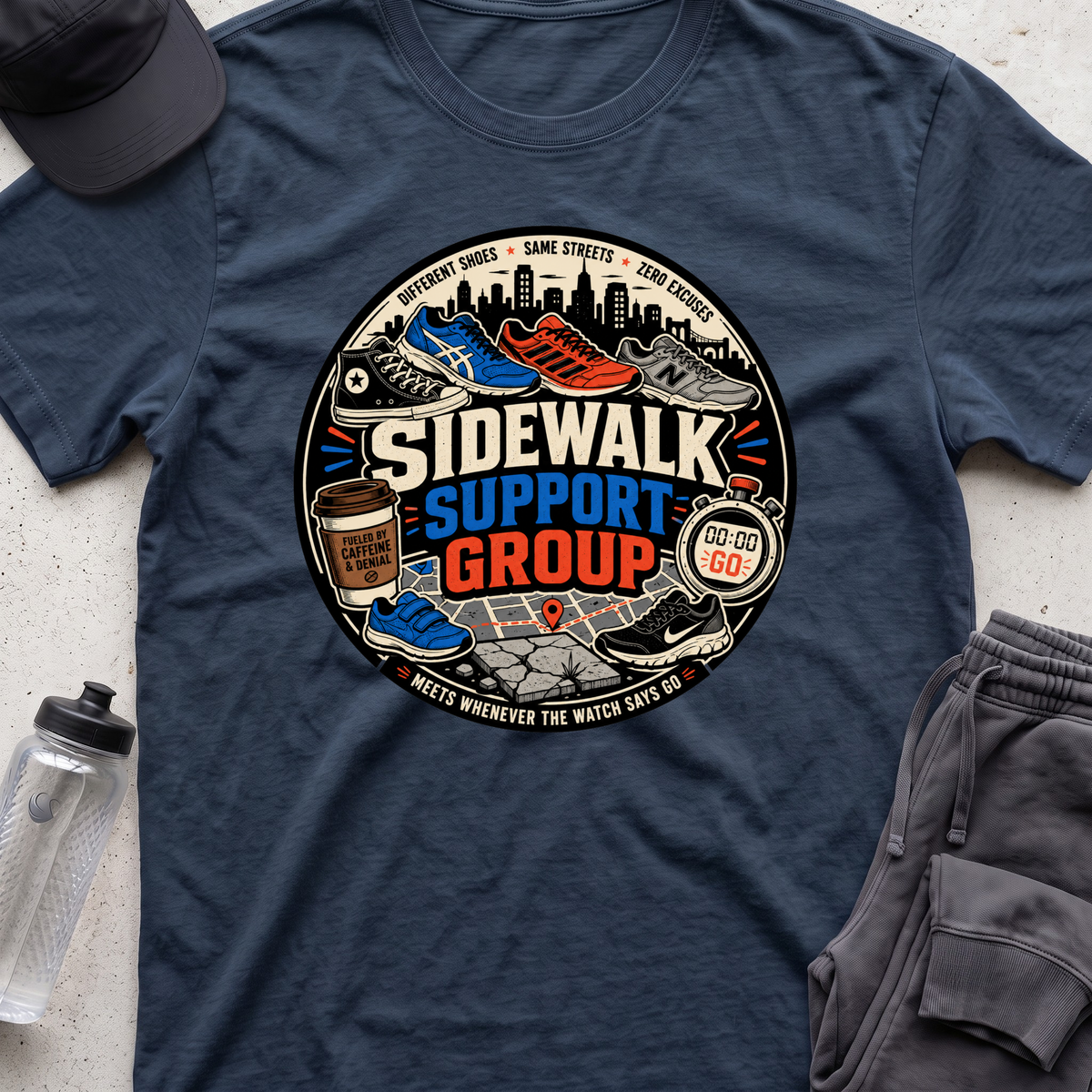 sidewalk support  T-shirt