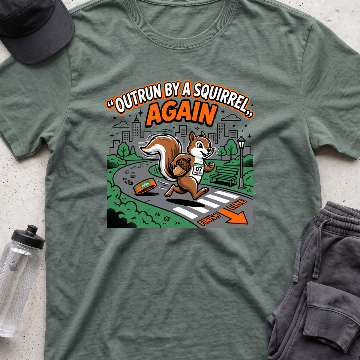 outrun by a squirrel T-shirt