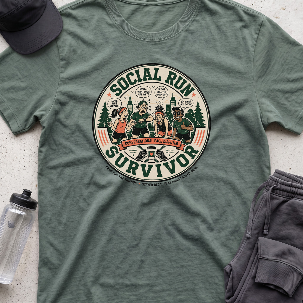 social run survivor T-shirt