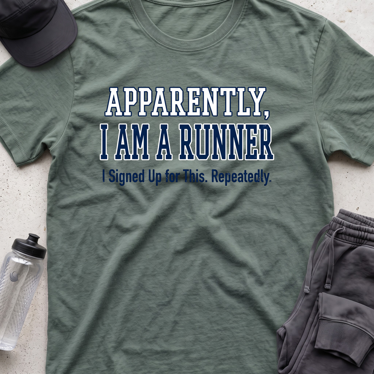 apparently a runner T-shirt