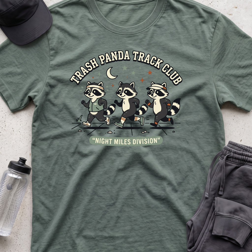 trash panda track club  T-shirt