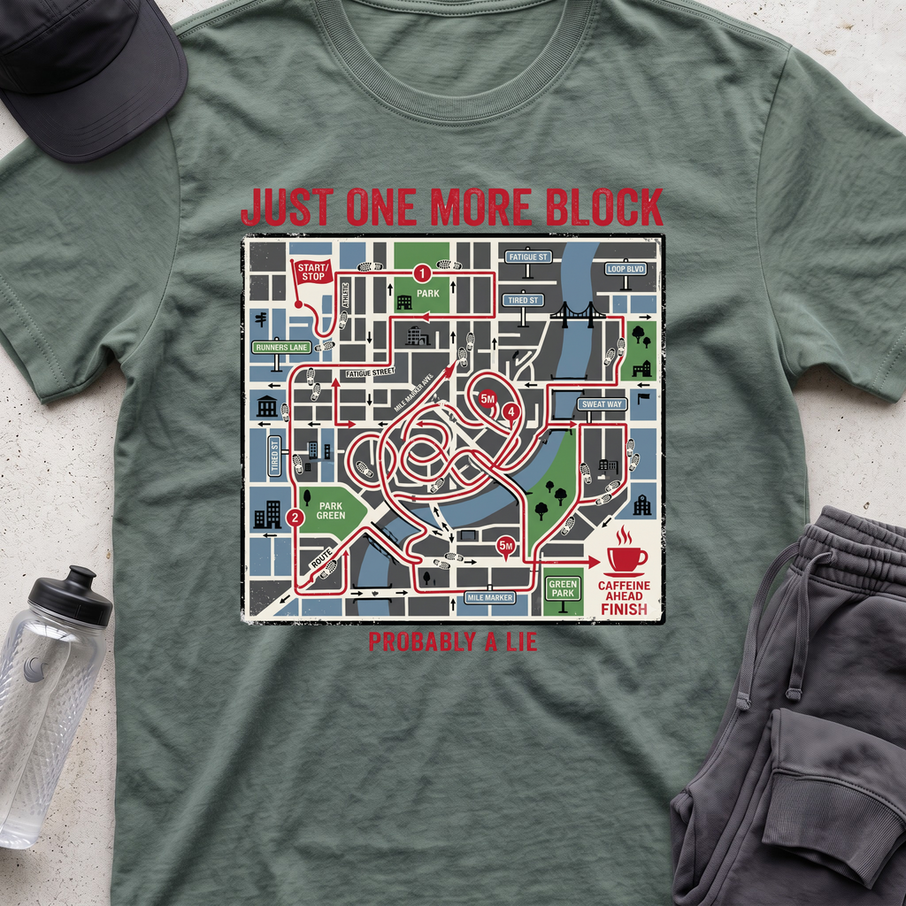 just one more block T-shirt