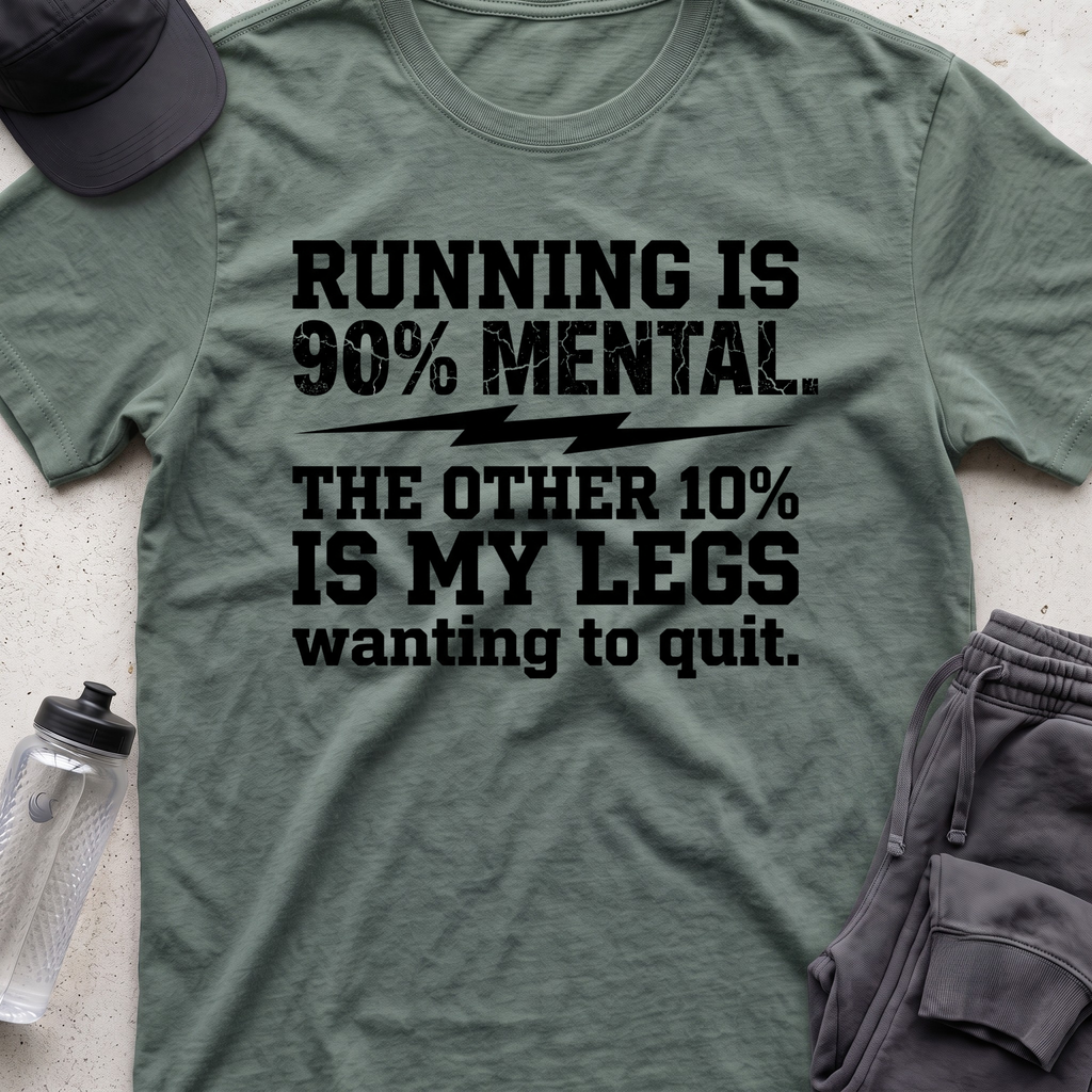 running is mental  T-shirt