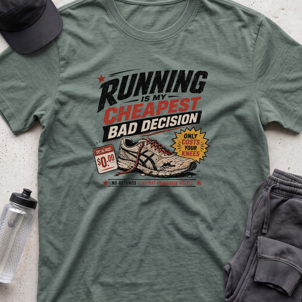 running is my cheapest T-shirt