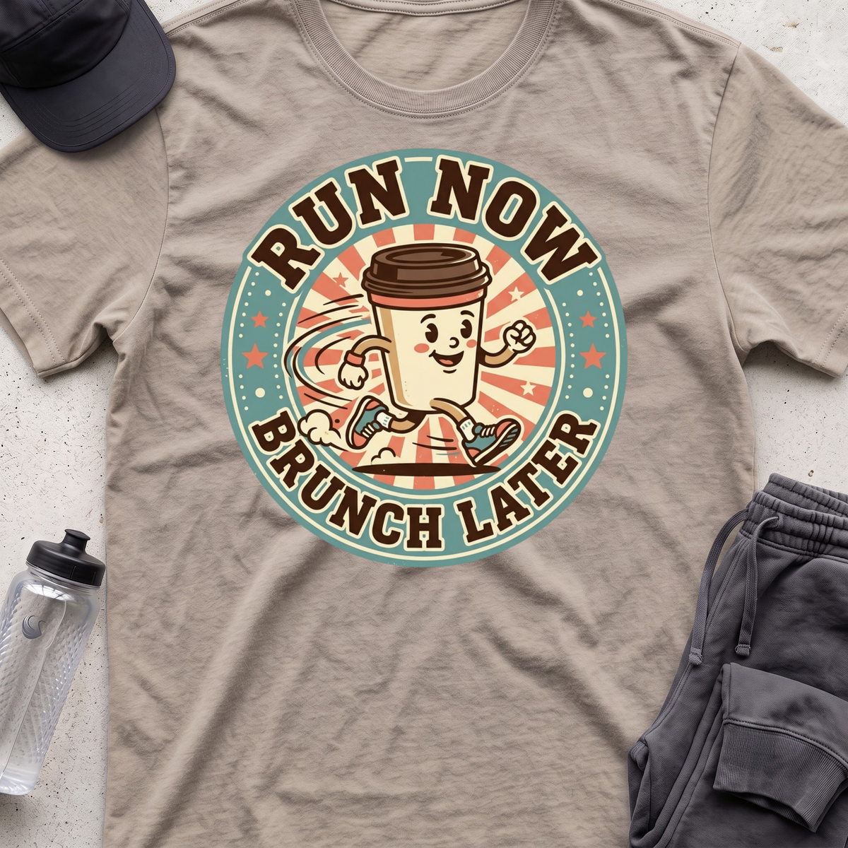 "Run Now, Brunch Later" T-Shirt
