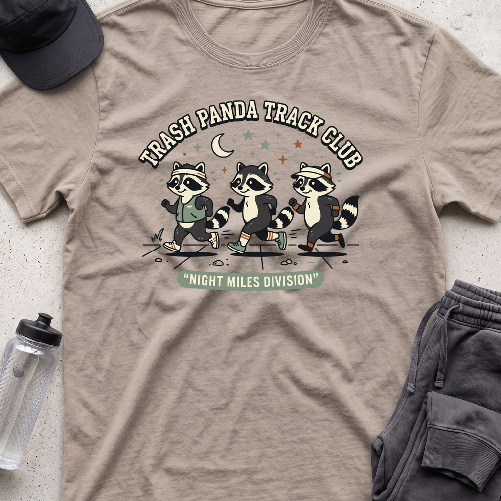 trash panda track club  T-shirt