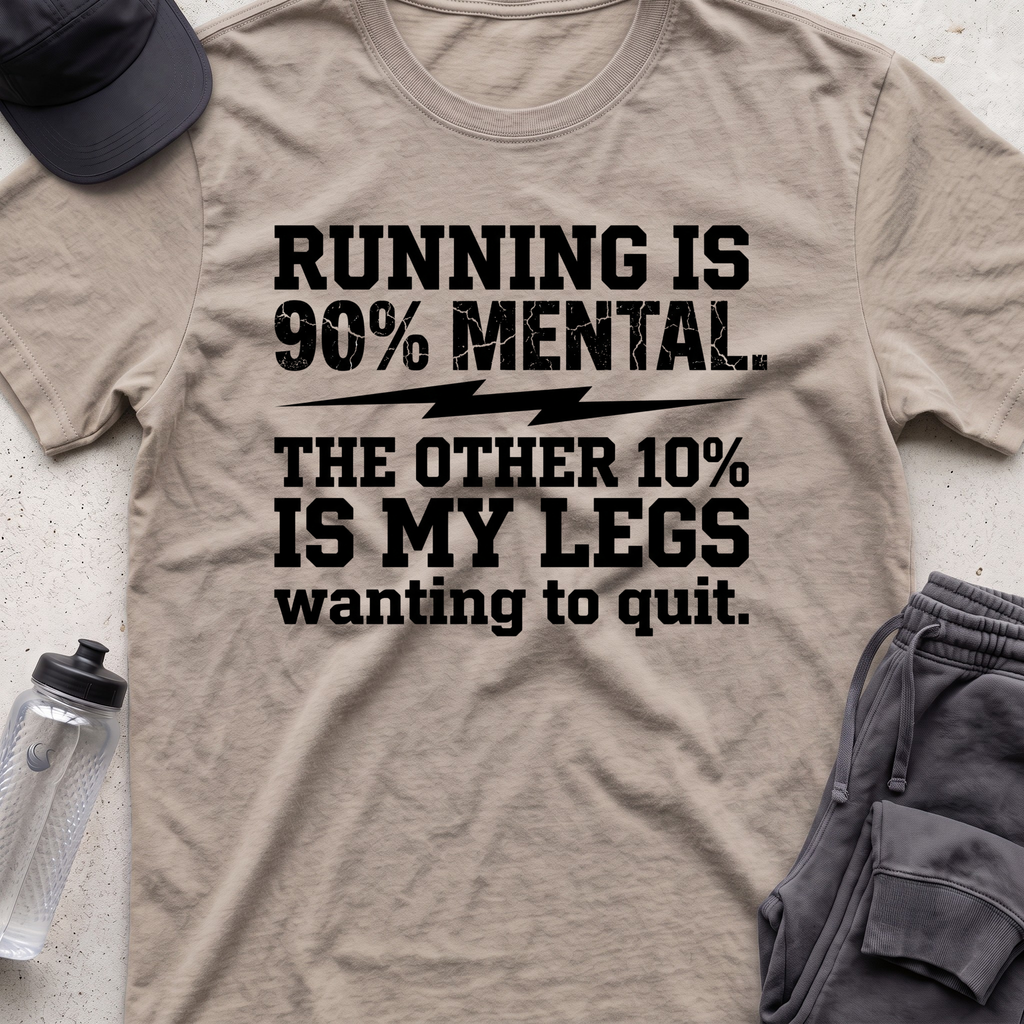 running is mental  T-shirt