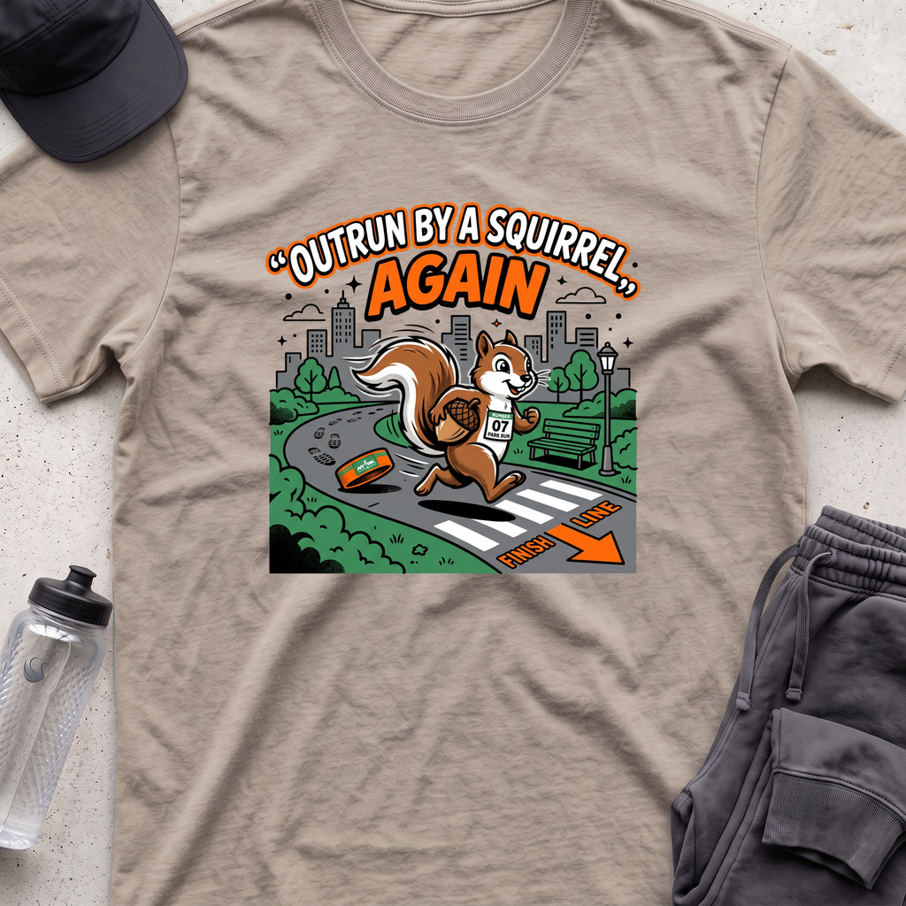 outrun by a squirrel T-shirt
