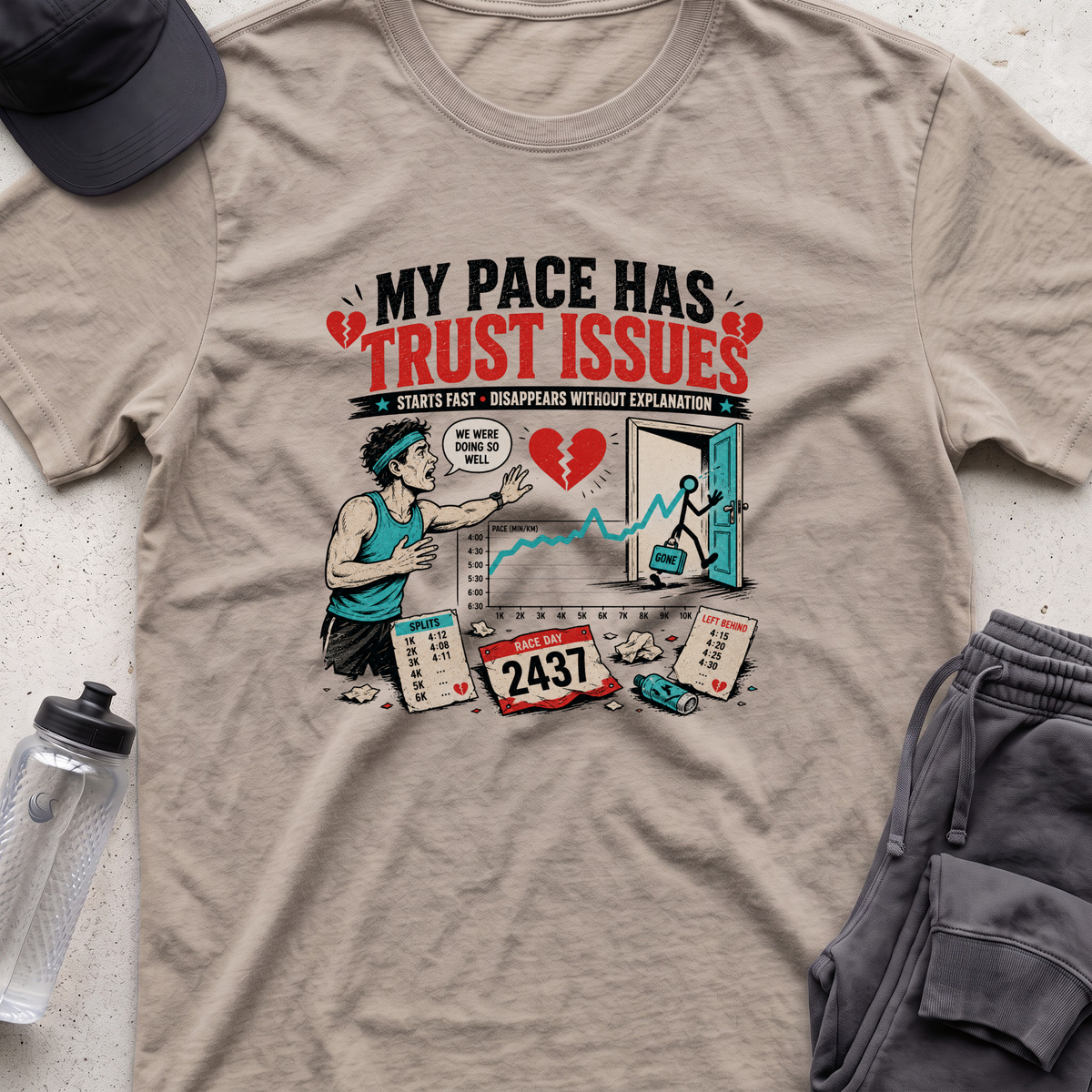 my pace has trust issues T-shirt