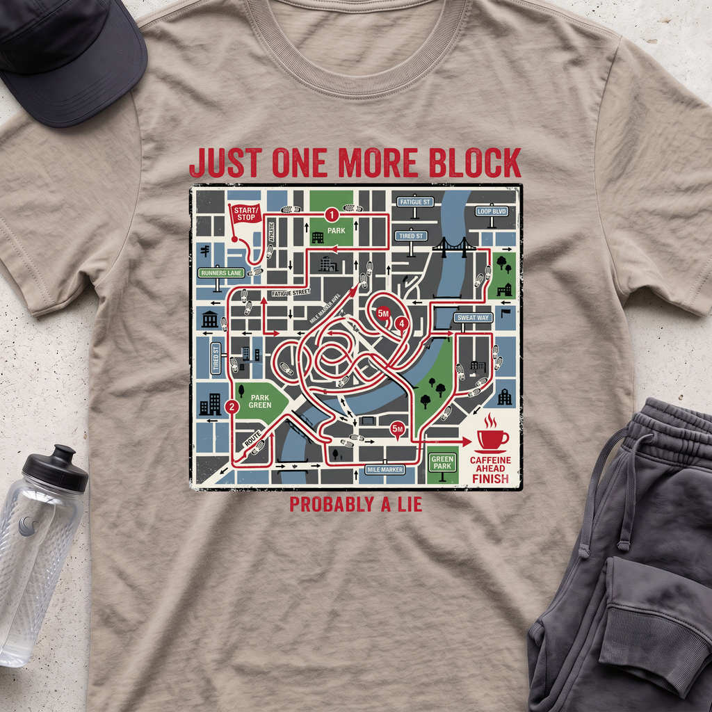 just one more block T-shirt