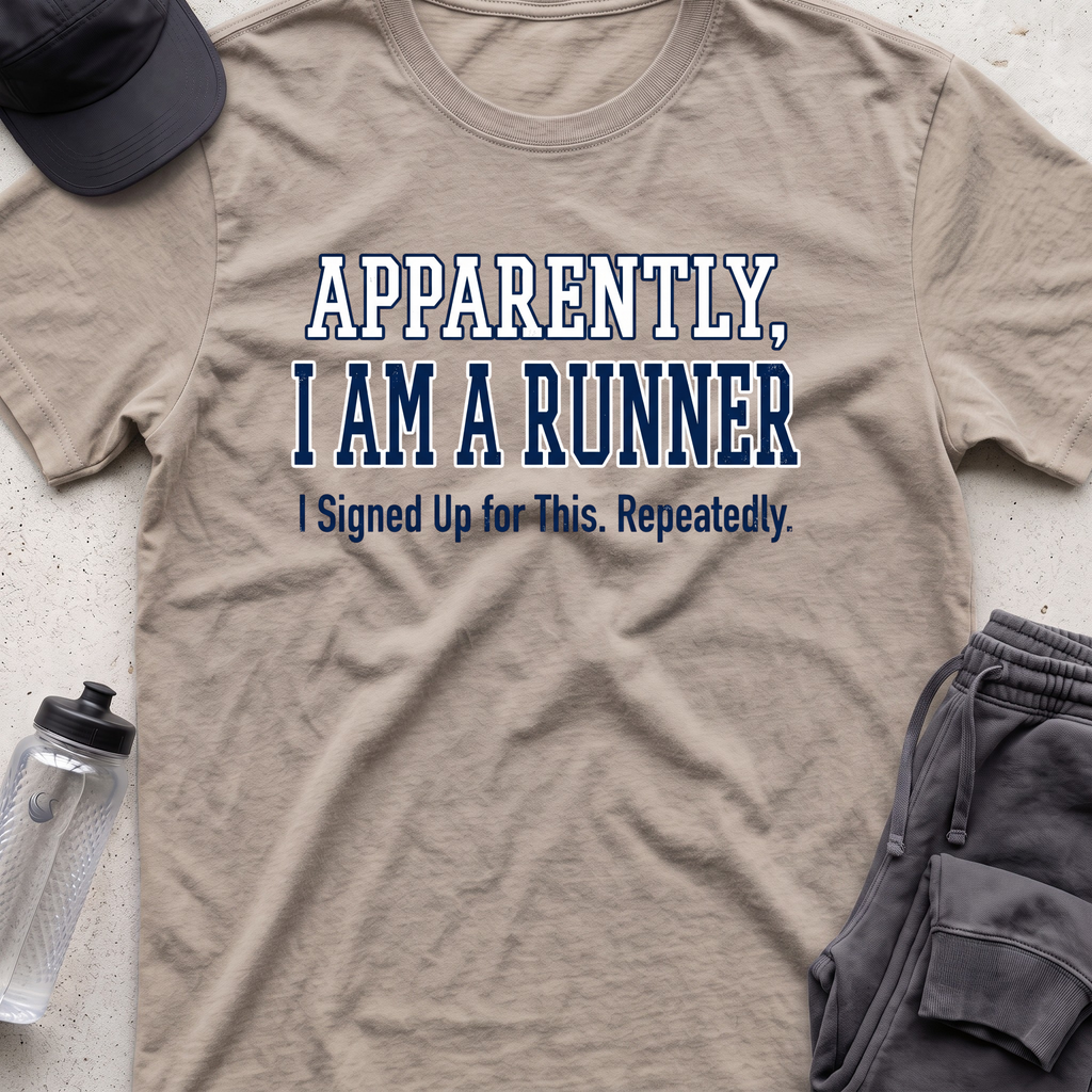 apparently a runner T-shirt