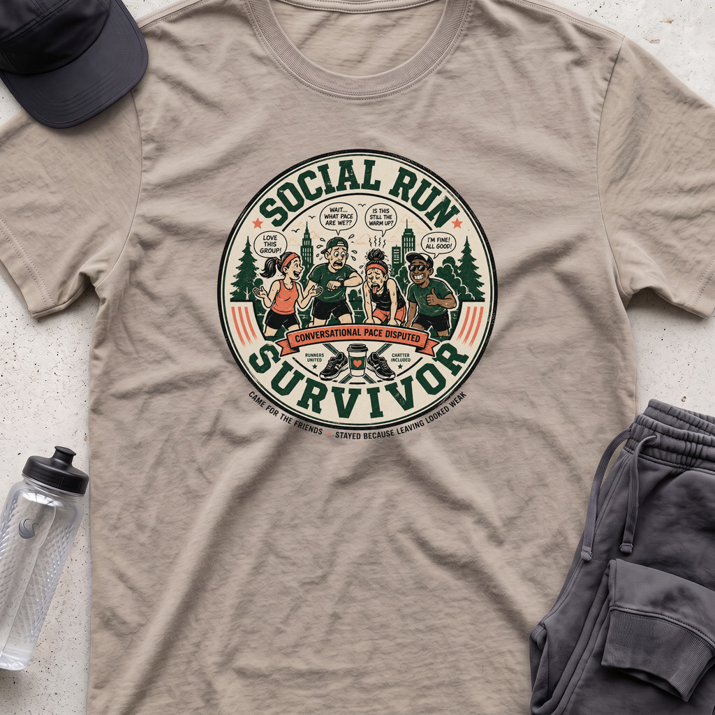 social run survivor T-shirt