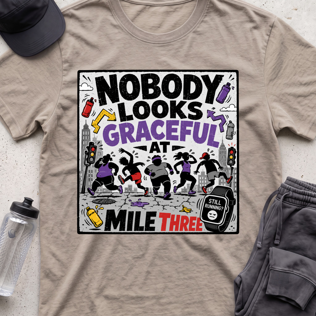 nobody looks graceful T-shirt