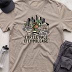 turtle pace city mileage T-shirt