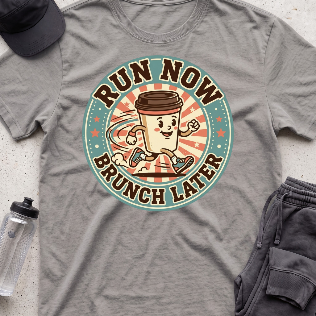 "Run Now, Brunch Later" T-Shirt