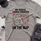 my route looked shorter T-shirt