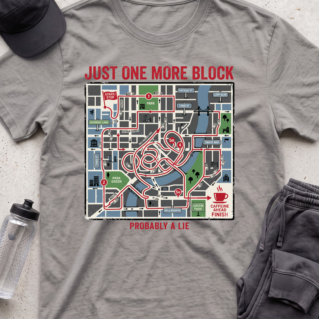 just one more block T-shirt