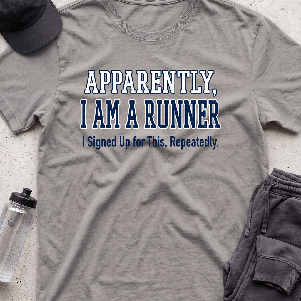 apparently a runner T-shirt