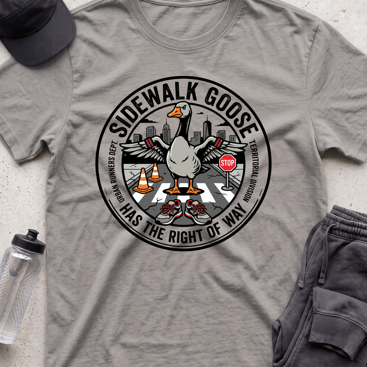 sidewalk goose T-shirt