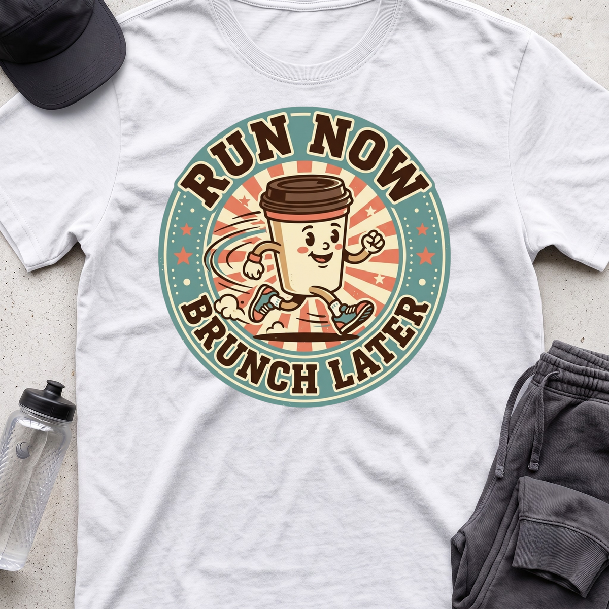 "Run Now, Brunch Later" T-Shirt