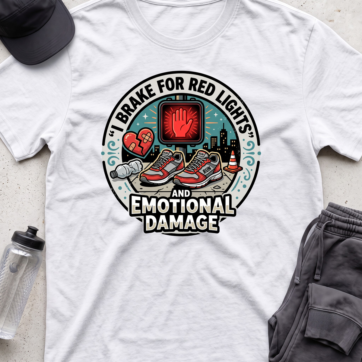 brake for red lights   T-shirt