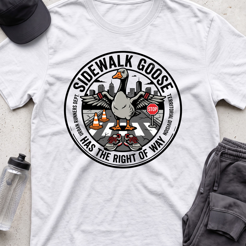 sidewalk goose T-shirt